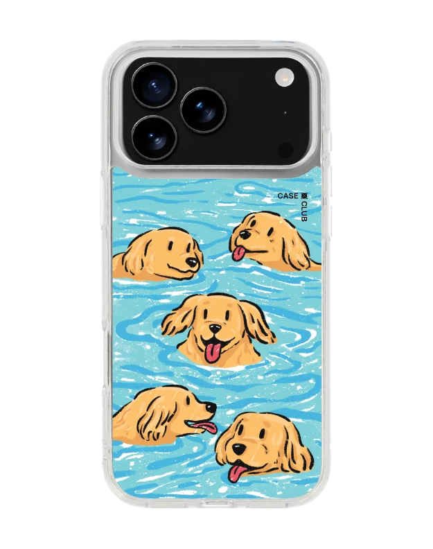 เคสใส iphone 17 pro max magsafe โกลเด้นน้อยว่ายน้ำ