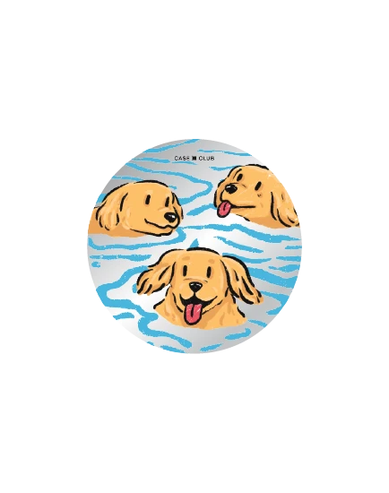 ป็อปกริปกระจก โกลเด้นน้อยว่ายน้ำ