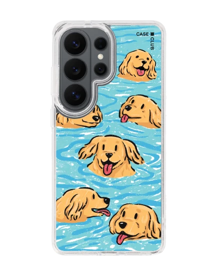 samsung galaxy s26 ultra clear magsafe swimming golden retriever