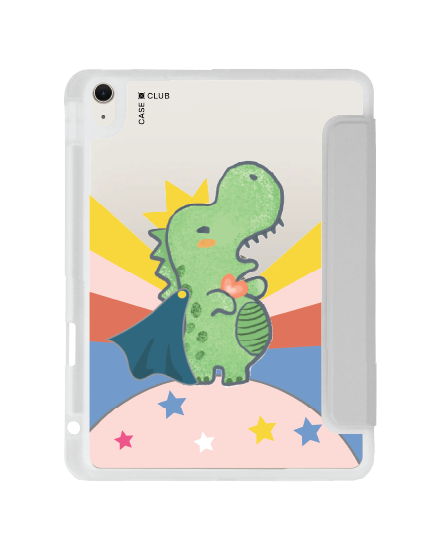 เคสใส iPad Air4/5/6/7 11" 2025 (M2/M3) สีเทา ที-เร็กซ์เวิลด์
