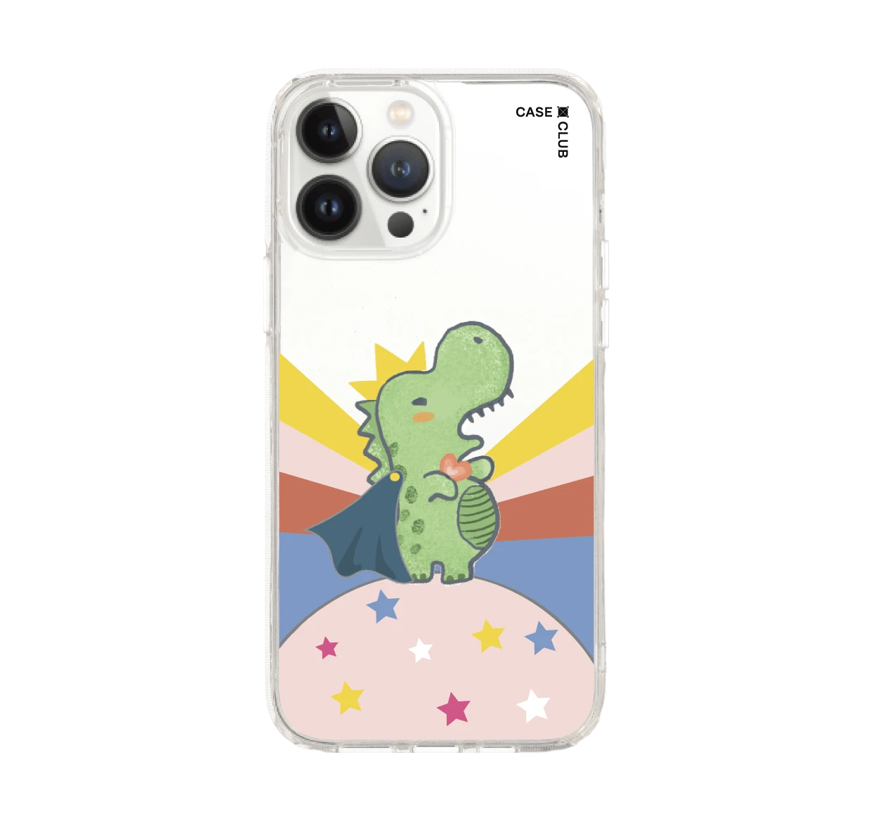 iphone 12/ 13 pro max clear case t-rex world