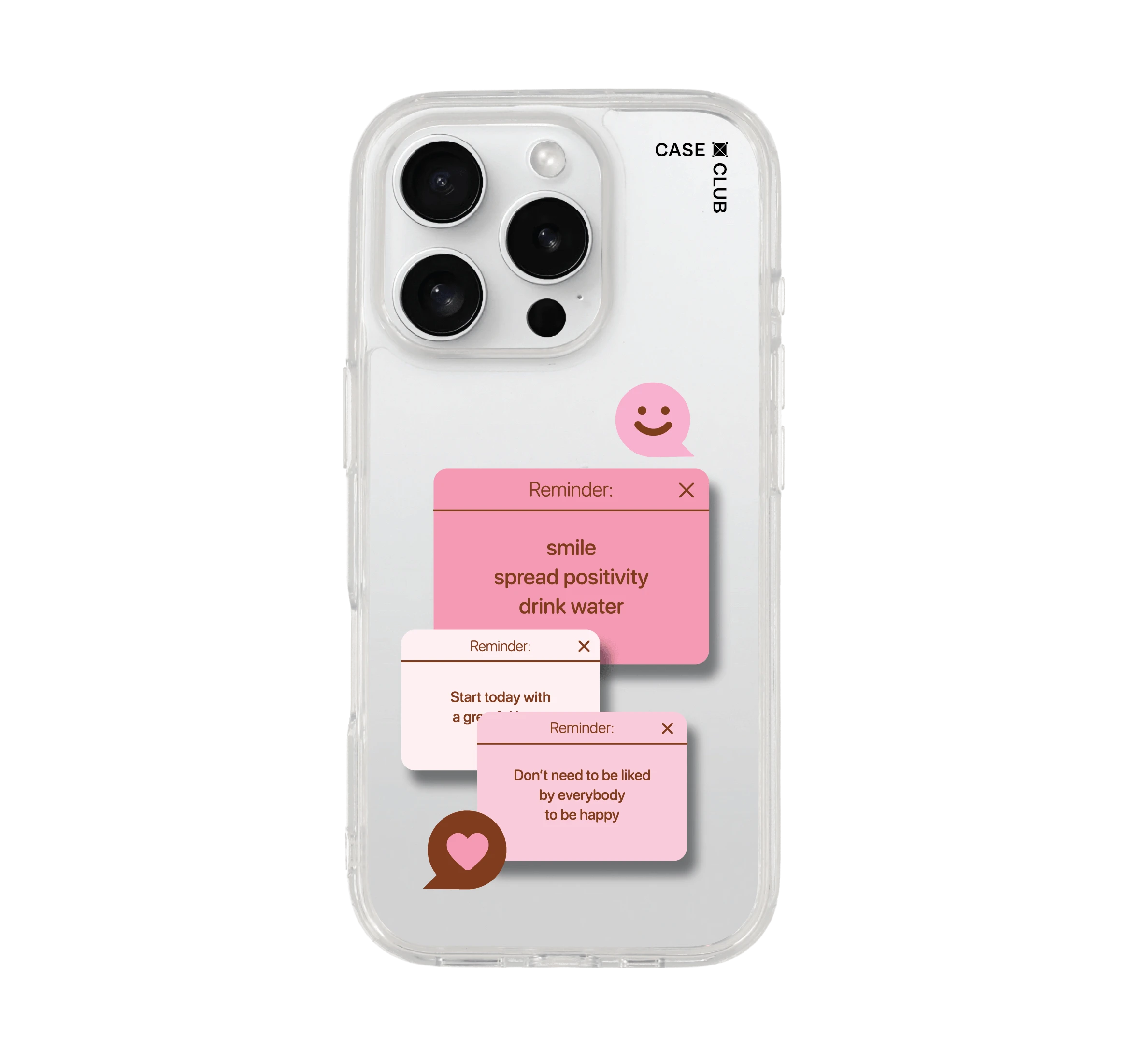 iphone 16 pro clear case text pop up
