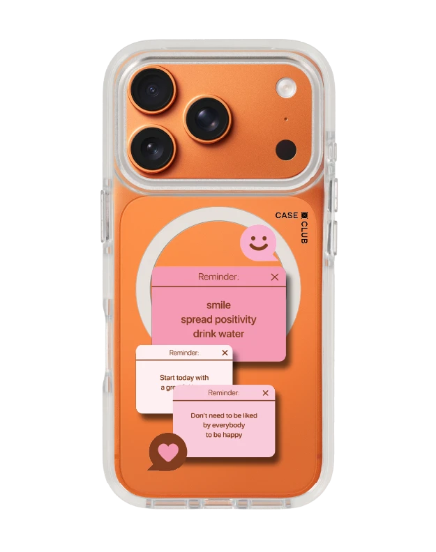 เคสใส iphone 17 pro magsafe สีขาว ข้อความแห่งแรงบันดาลใจ