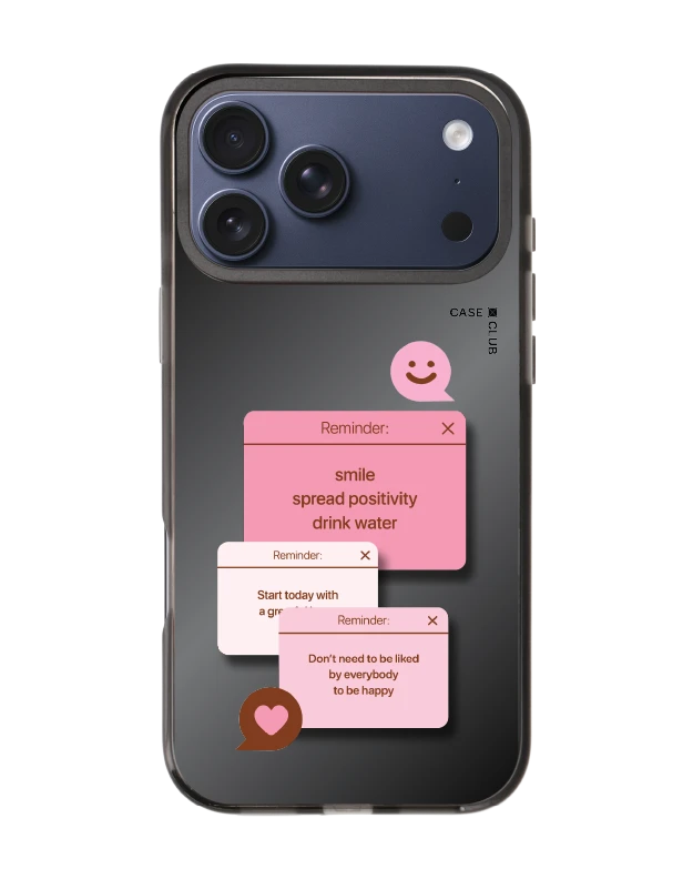 เคสกระจกดำ iphone 17 pro max mirror magsafe ข้อความแห่งแรงบันดาลใจ