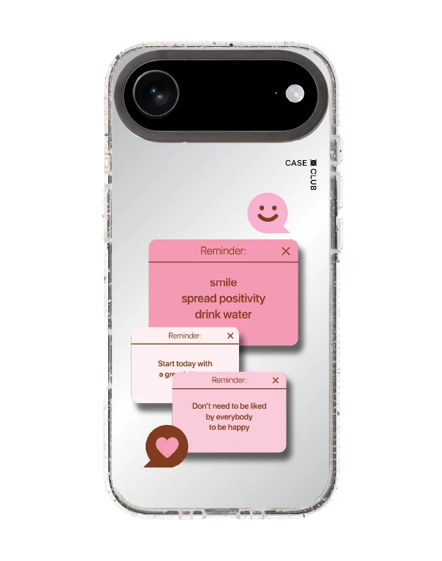 เคสกระจกใส iphone air mirror magsafe ข้อความแห่งแรงบันดาลใจ