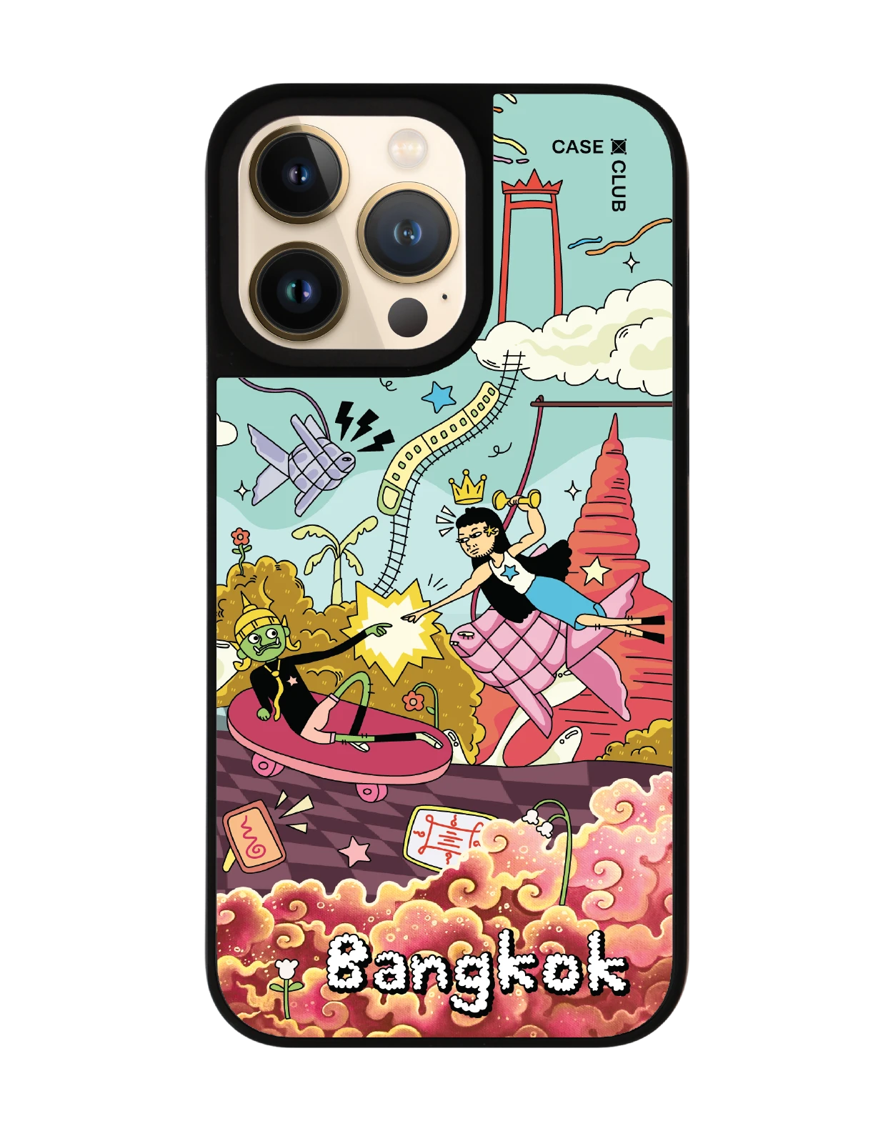 เคสกระจกดำด้าน iphone 14 pro max magsafe เสน่ห์ไทยแลนด์