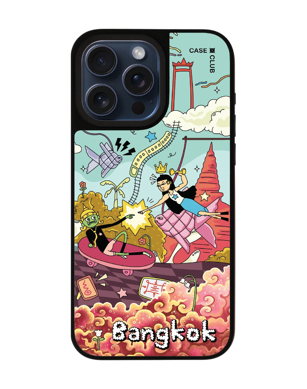 เคสกระจกดำด้าน iphone 15 pro max magsafe เสน่ห์ไทยแลนด์