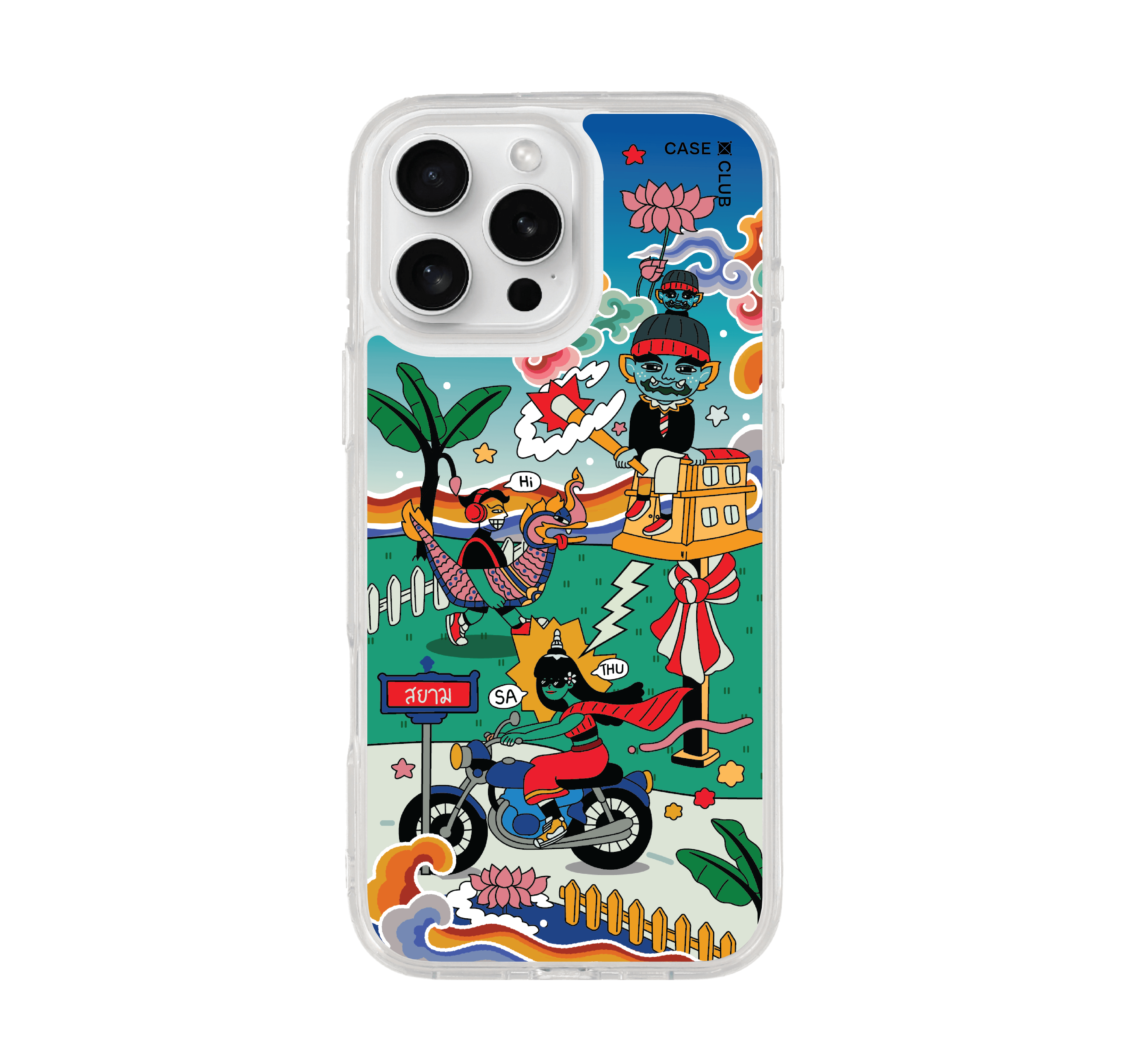 เคสใส iPhone 16 Pro Max ไบค์เกอร์ไทย
