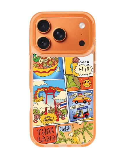 iphone 17 pro clear orange magsafe thai comic