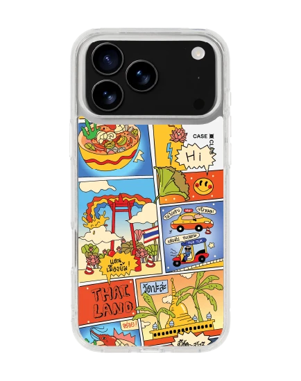 เคสใส iphone 17 pro max magsafe เที่ยวไทยสไตล์มังงะ