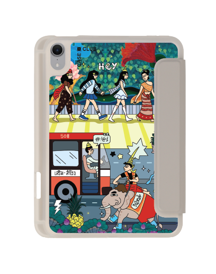 เคสใส ipad mini 7 สีเทา ไทยข้ามถนน
