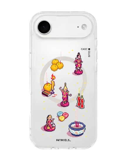 เคสใส iphone air magsafe ศิลปะวิถีไทยพิกเซลอาร์ต