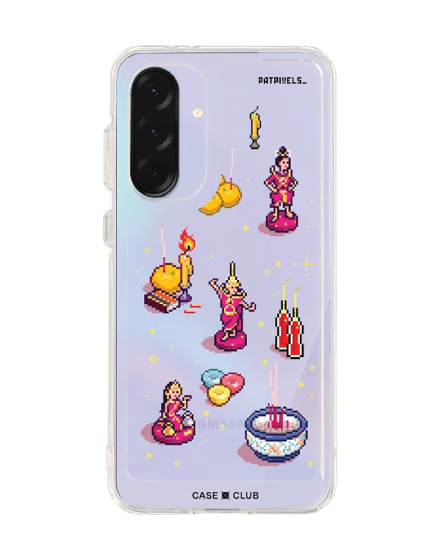 เคสใส samsung galaxy a36 ศิลปะวิถีไทยพิกเซลอาร์ต