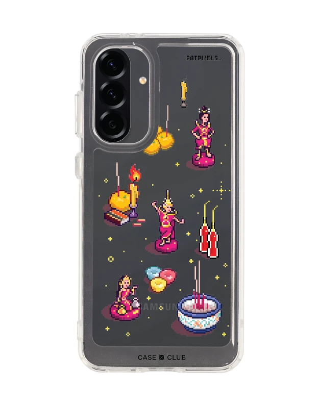 เคสใส samsung galaxy a56 ศิลปะวิถีไทยพิกเซลอาร์ต