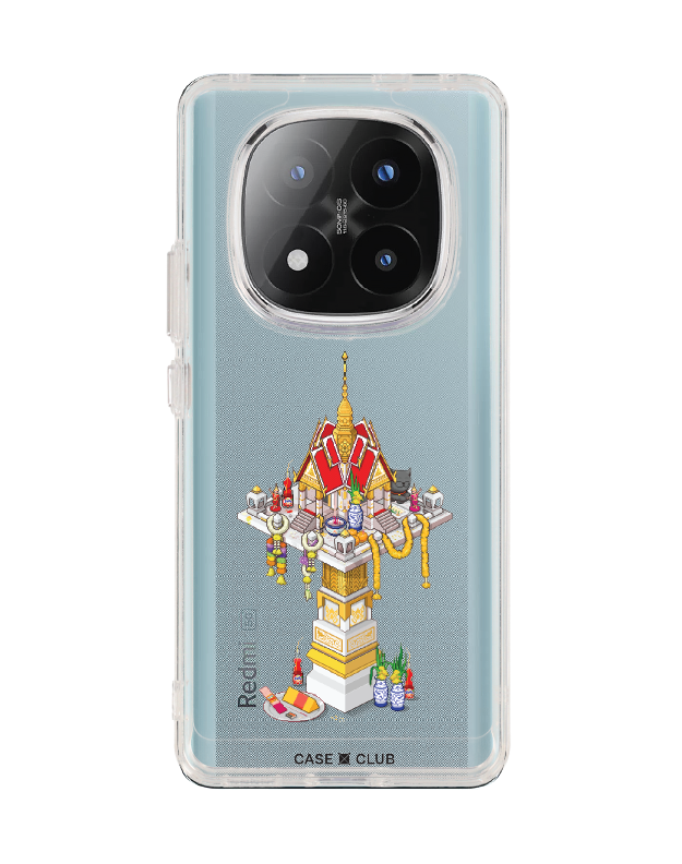 redmi note 14 pro plus clear case thai sacred shrine