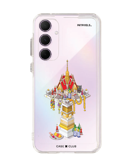 samsung galaxy a55 clear case thai sacred shrine