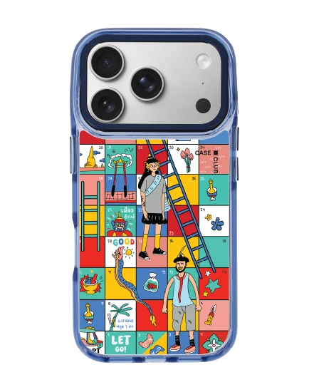 เคสใส iphone 17 pro magsafe สีฟ้า งูบันไดวัฒนธรรมไทย