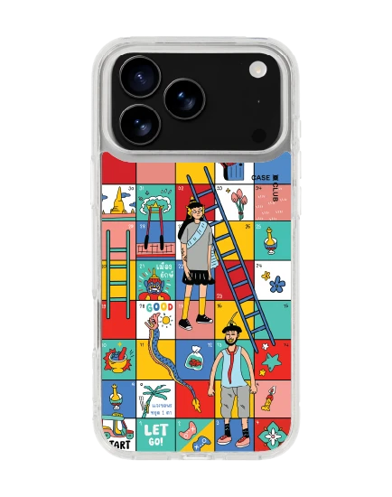 เคสใส iphone 17 pro max magsafe งูบันไดวัฒนธรรมไทย