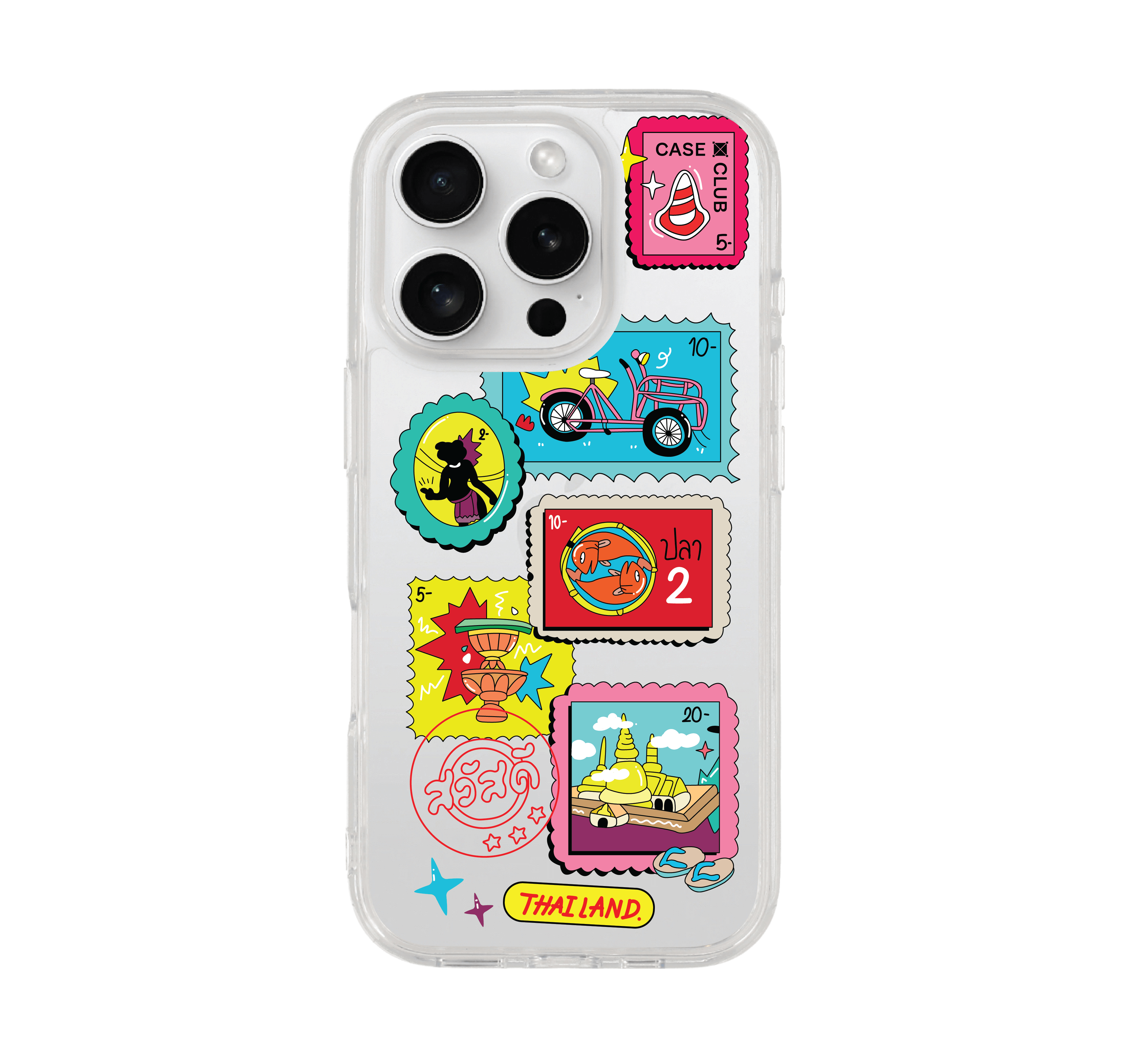 เคสใส iPhone 16 Pro แสตมป์ไทย
