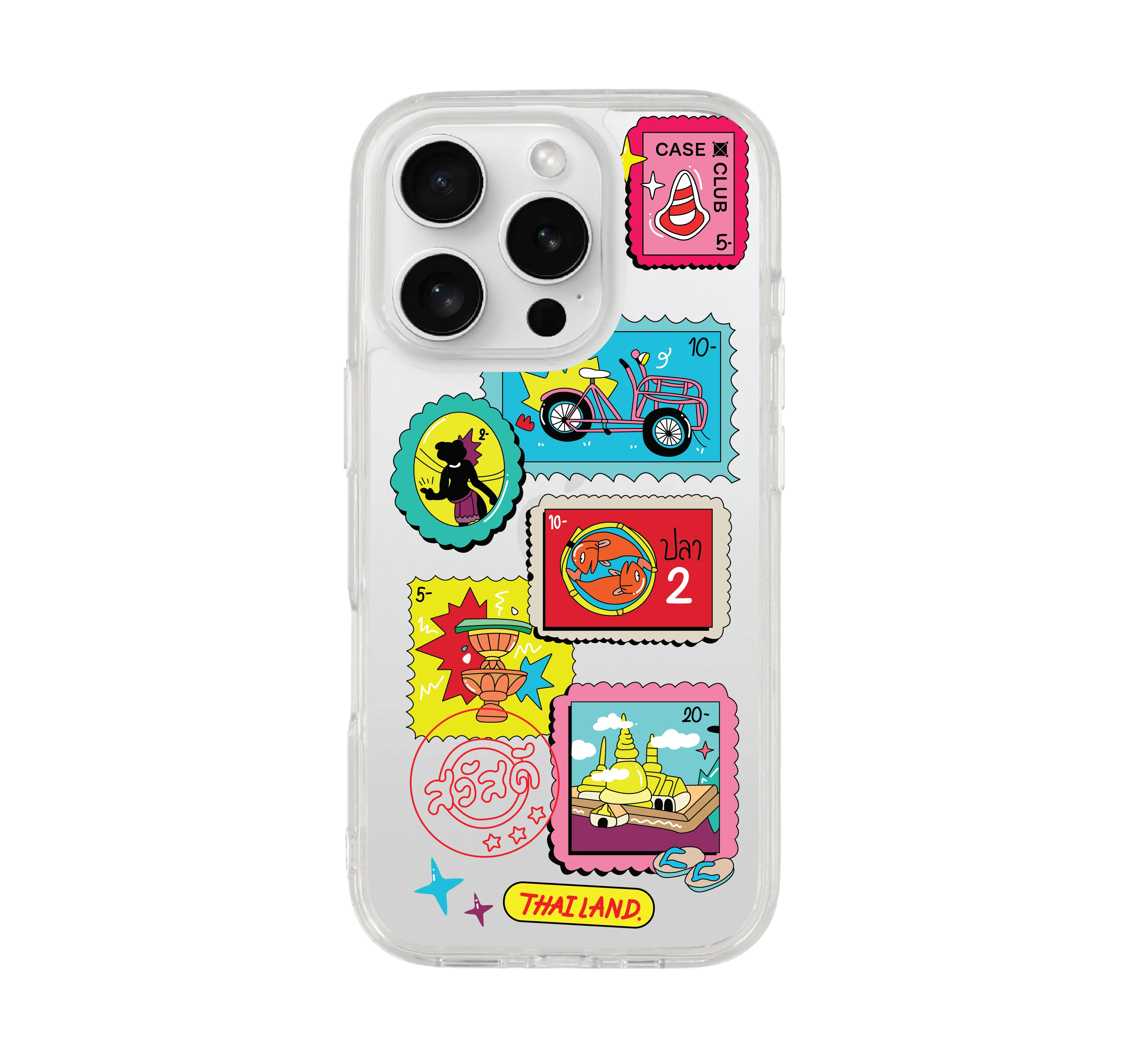 iphone 16 pro clear case thai stamp