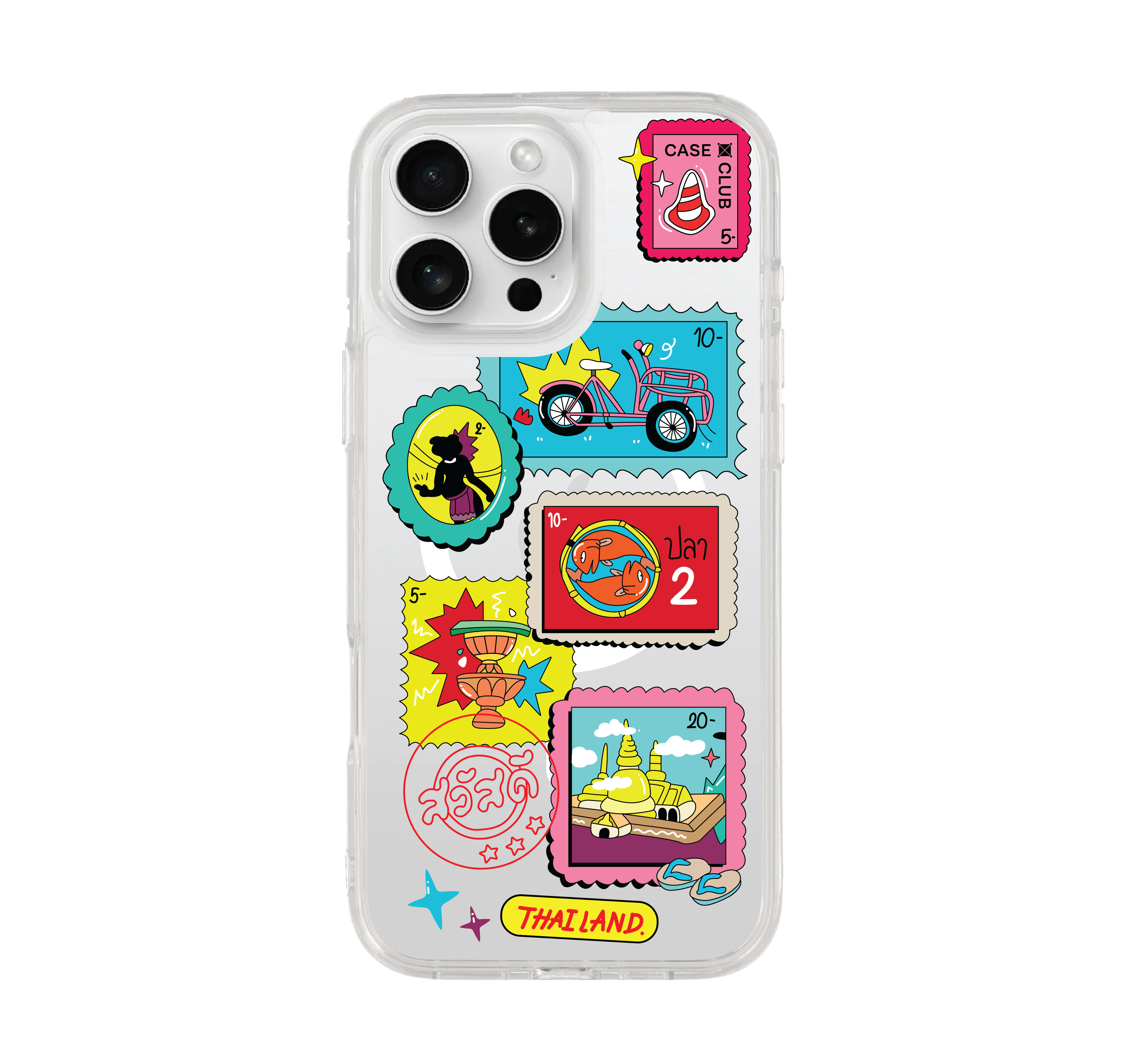 เคสใส iphone 16 pro max magsafe แสตมป์ไทย