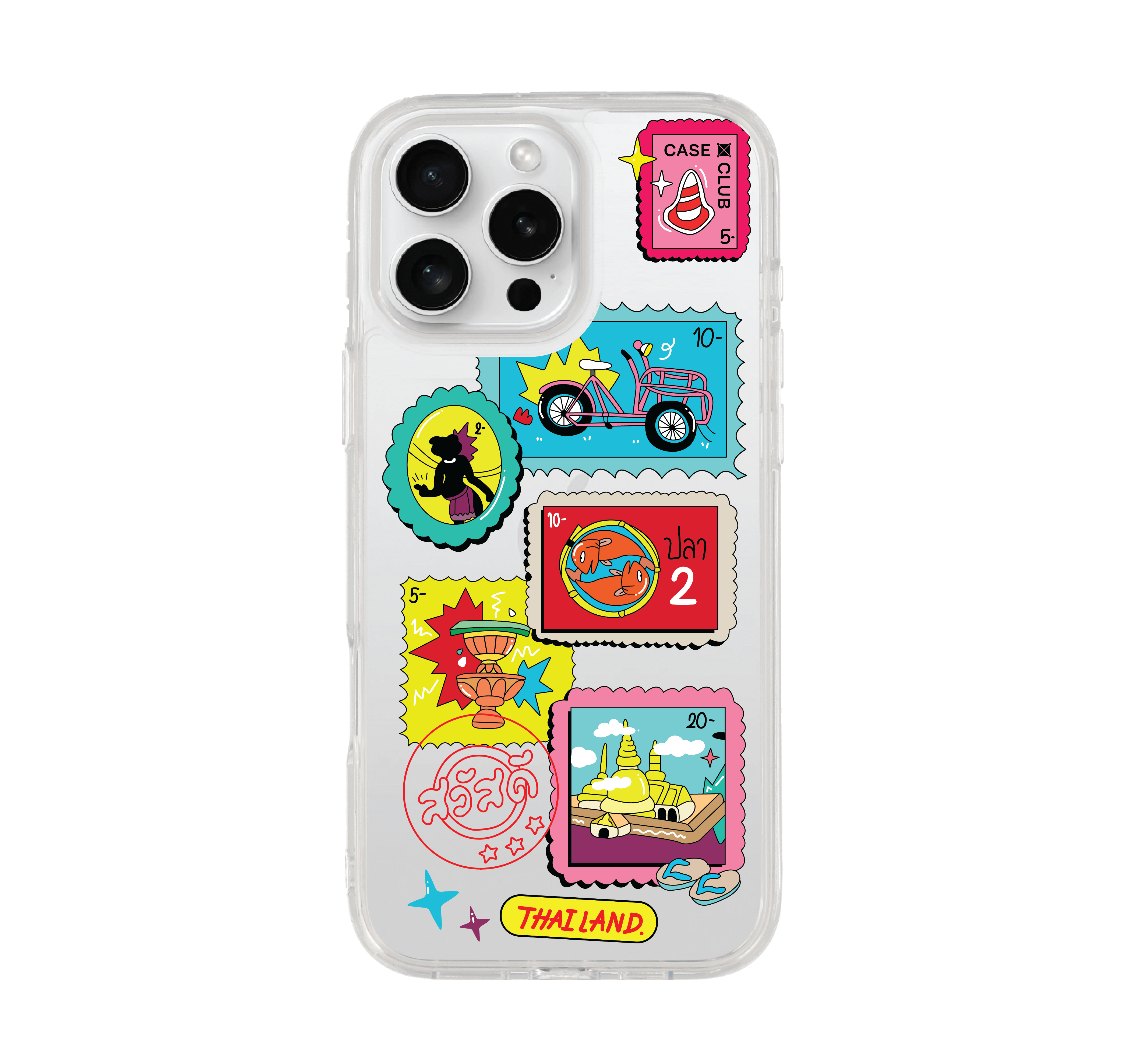 เคสใส iPhone 16 Pro Max แสตมป์ไทย