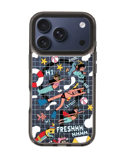เคสใส iphone 17 pro magsafe สีดำ ผจญภัยใต้น้ำเมืองไทย