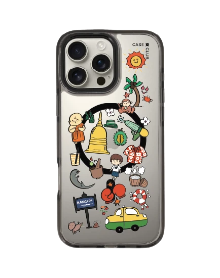 iphone 16 pro max clear black magsafe thailand sticker