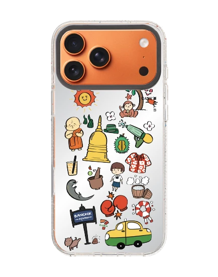เคสกระจกใส iphone 17 pro max mirror magsafe รวมสติกเกอร์ amazing thailand