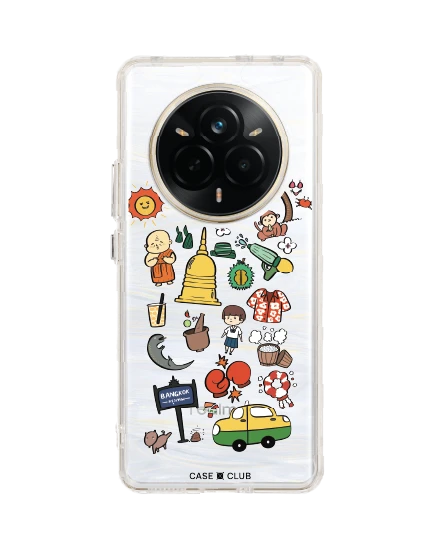 เคสใส realme 14 pro รวมสติกเกอร์ amazing thailand