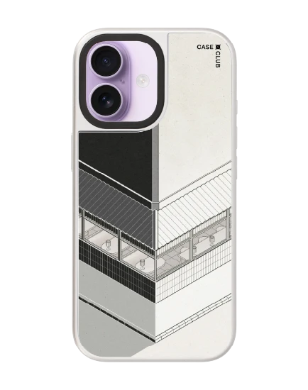 เคสกระจก iphone 17 magsafe มุมตึกอาร์ตๆ สไตล์โมเดิร์น