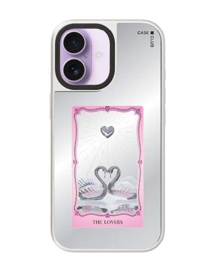 เคสกระจก iphone 17 magsafe คู่รักหงส์ขาว