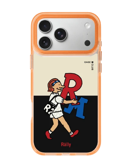 เคสใสสีส้ม iphone 17 pro max magsafe r&m พลังหญิง