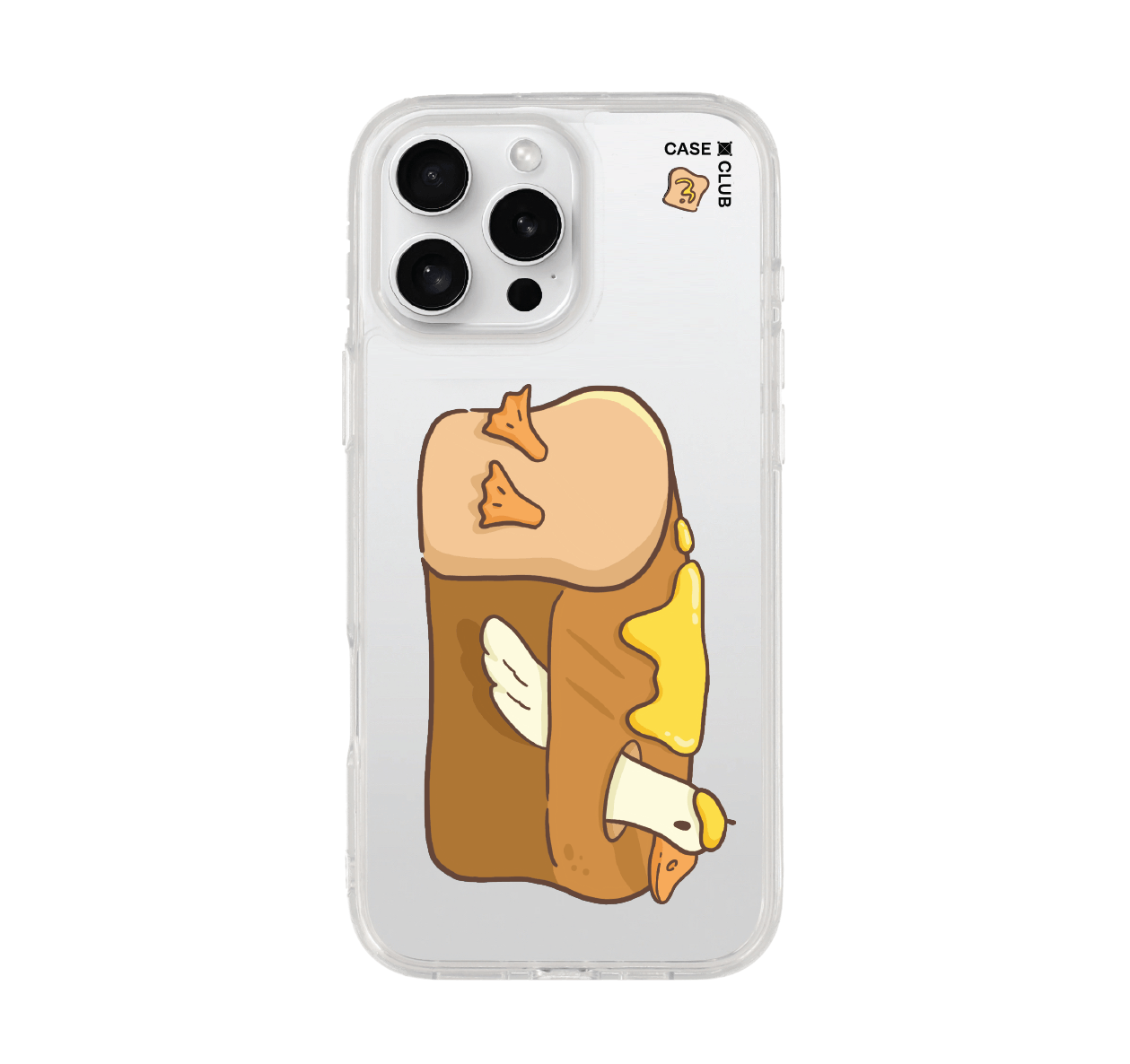 iphone 16 pro max clear case toast duck