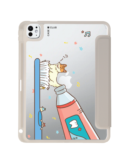 เคสใส ipad pro 11 สีเทา จิ้งจอกยาสีฟัน