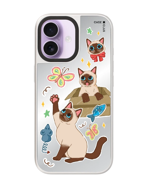 เคสกระจก iphone 17 magsafe 3 แมวป่วน