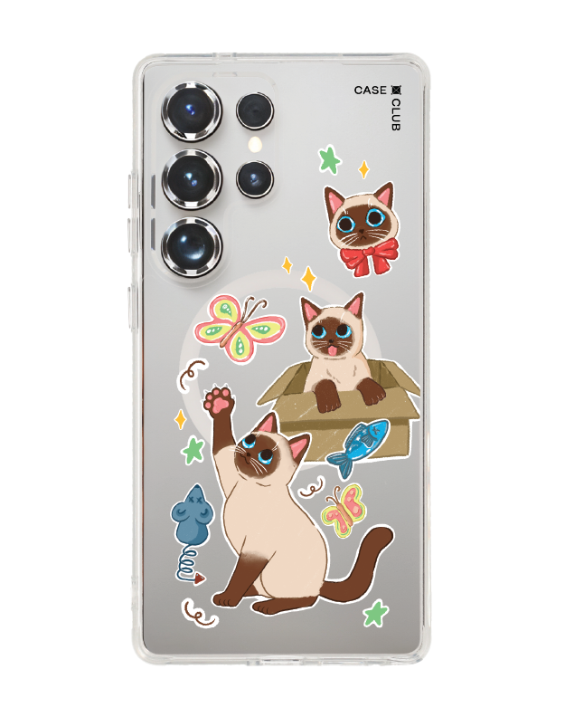 เคสใส samsung galaxy s25 ultra magsafe 3 แมวป่วน