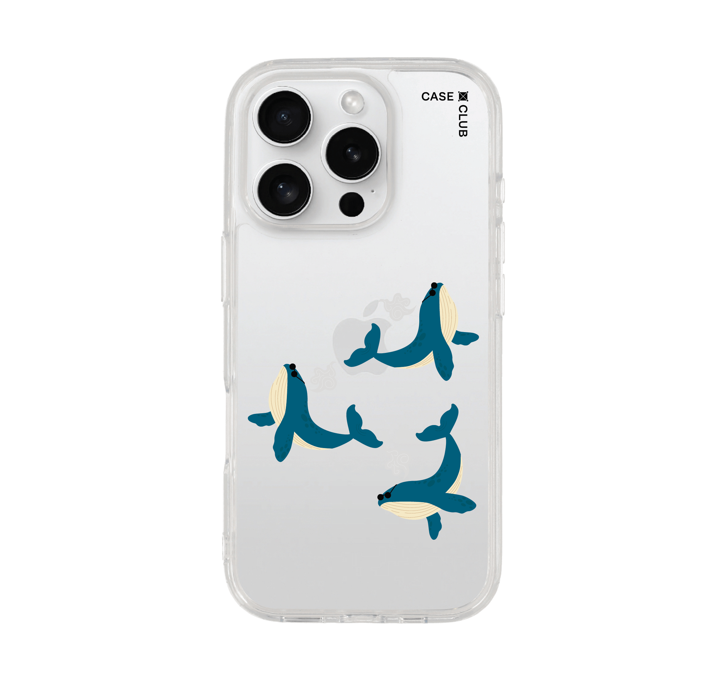 เคสใส iphone 16 pro วาฬสามตัว