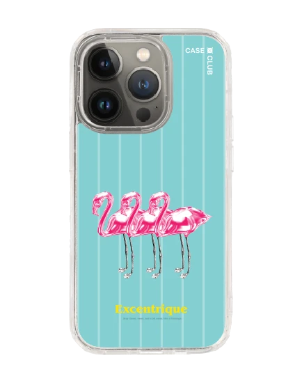 iphone 14 pro clear magsafe triple flamingo