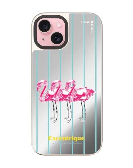 iphone 15 mirror magsafe triple flamingo