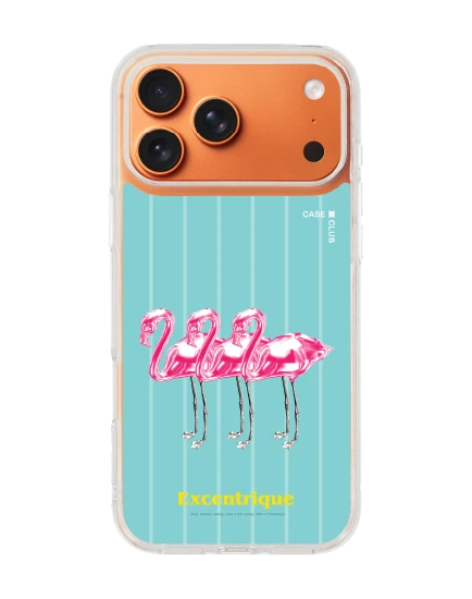 iphone 17 pro max clear magsafe triple flamingo