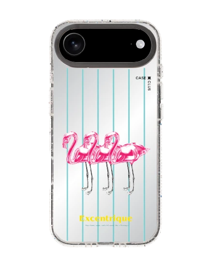 เคสกระจกใส iphone air mirror magsafe ฟลามิงโกสามตัวเมทัลลิก