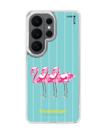 เคสใส samsung galaxy s26 ultra clear magsafe ฟลามิงโกสามตัวเมทัลลิก