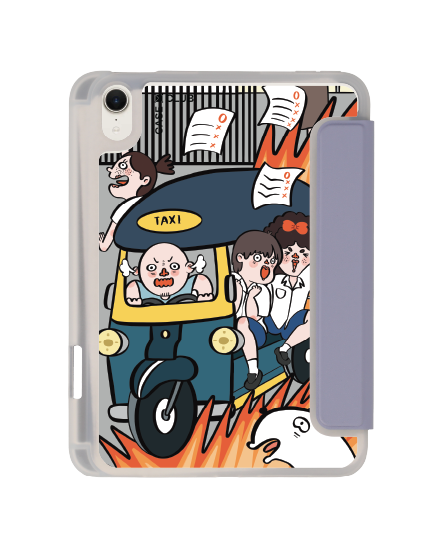 เคสใส ipad mini 7 สีม่วง ตุ๊กๆ ไทยแลนด์