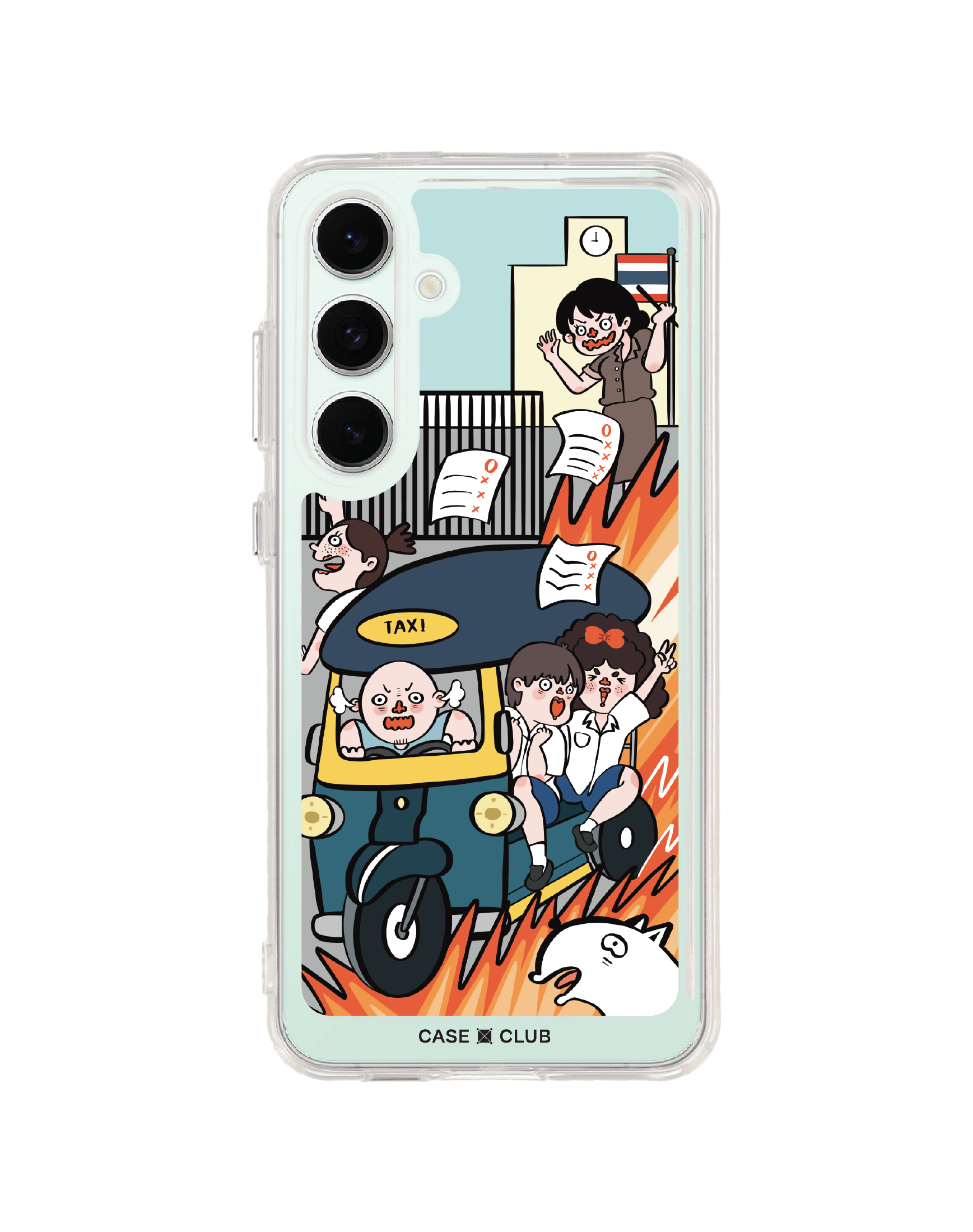 samsung galaxy s24 fe clear case tuk tuk