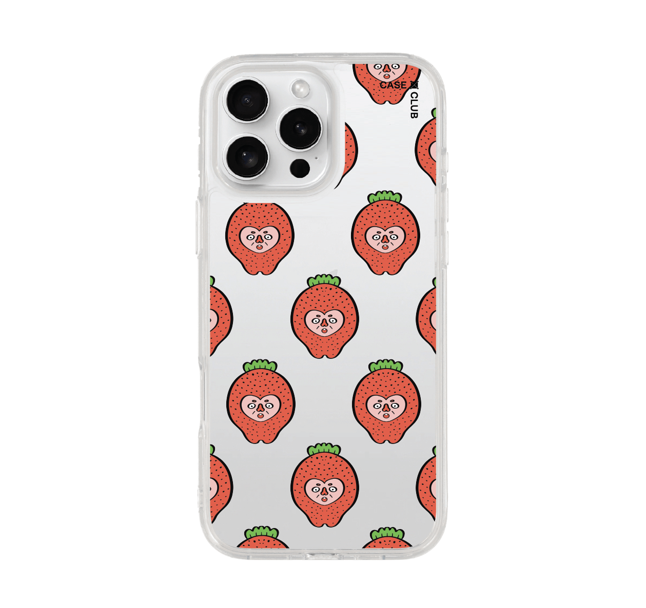 iphone 16 pro max clear case uncle strawberry