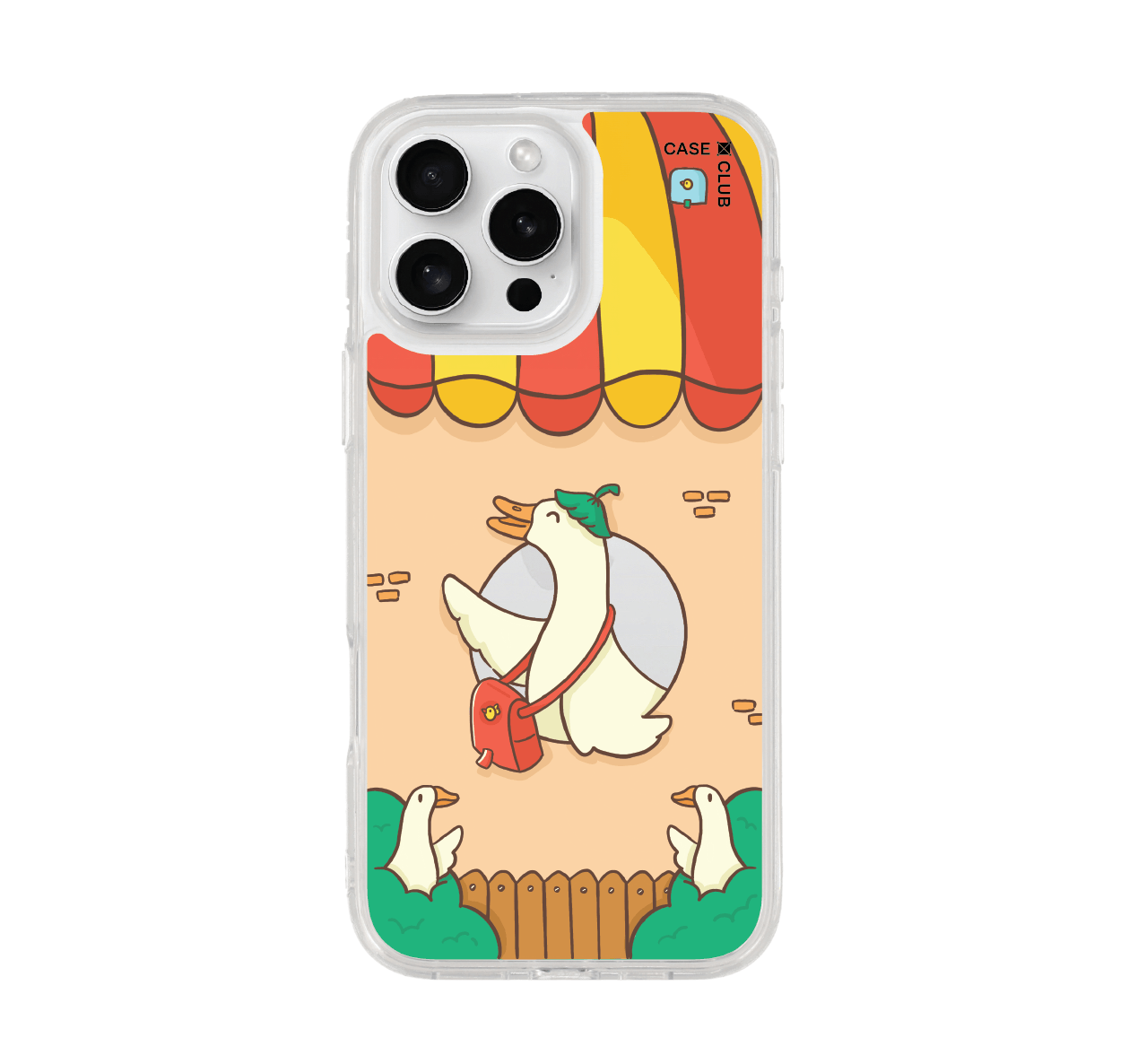 เคสใส iPhone 16 Pro Max เป็ดพักผ่อนชิลล์