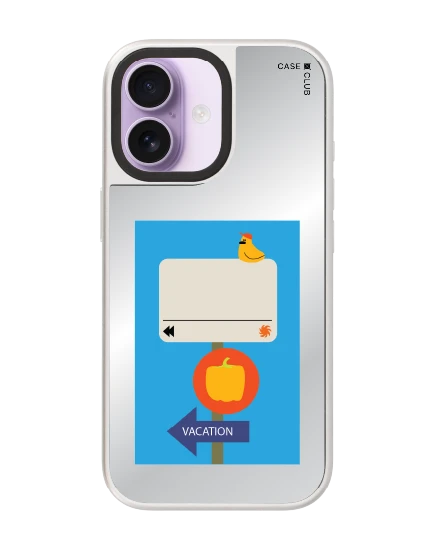 iphone 17 mirror silver magsafe vacation signage