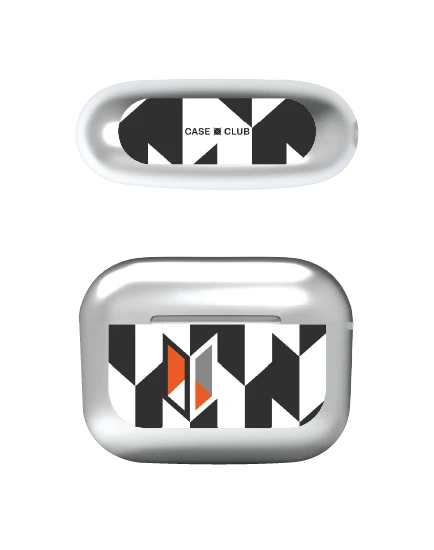 airpods pro 3 silver case vertical houndstooth