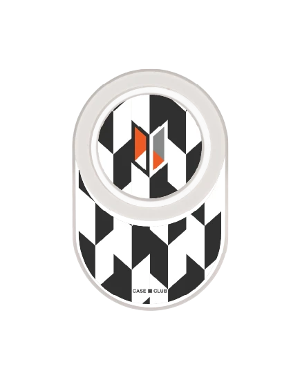 ป๊อปกริป ใส ฮาวด์สทูธขาวดำแนวตั้ง